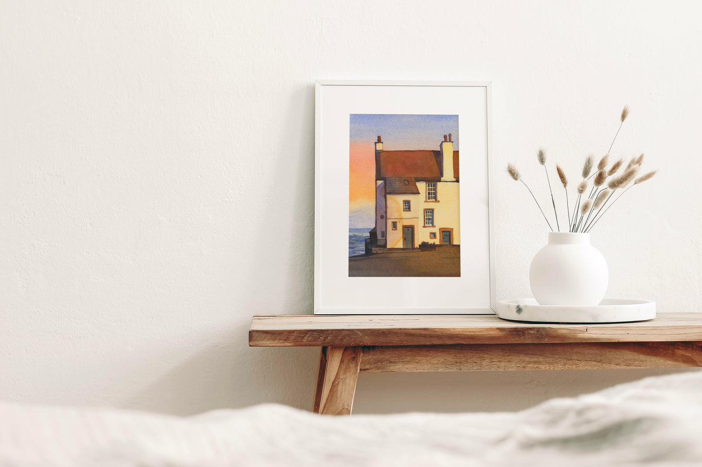 Venedig San Marco Becken bei Sonnenaufgang — Italienische Meereslandschaft Aquarell Giclée-Druck (#A18)