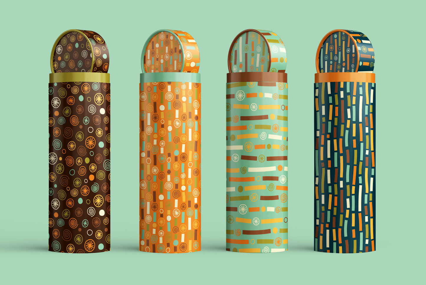 ABSTRACT Vector Pattern Collection on a boxes