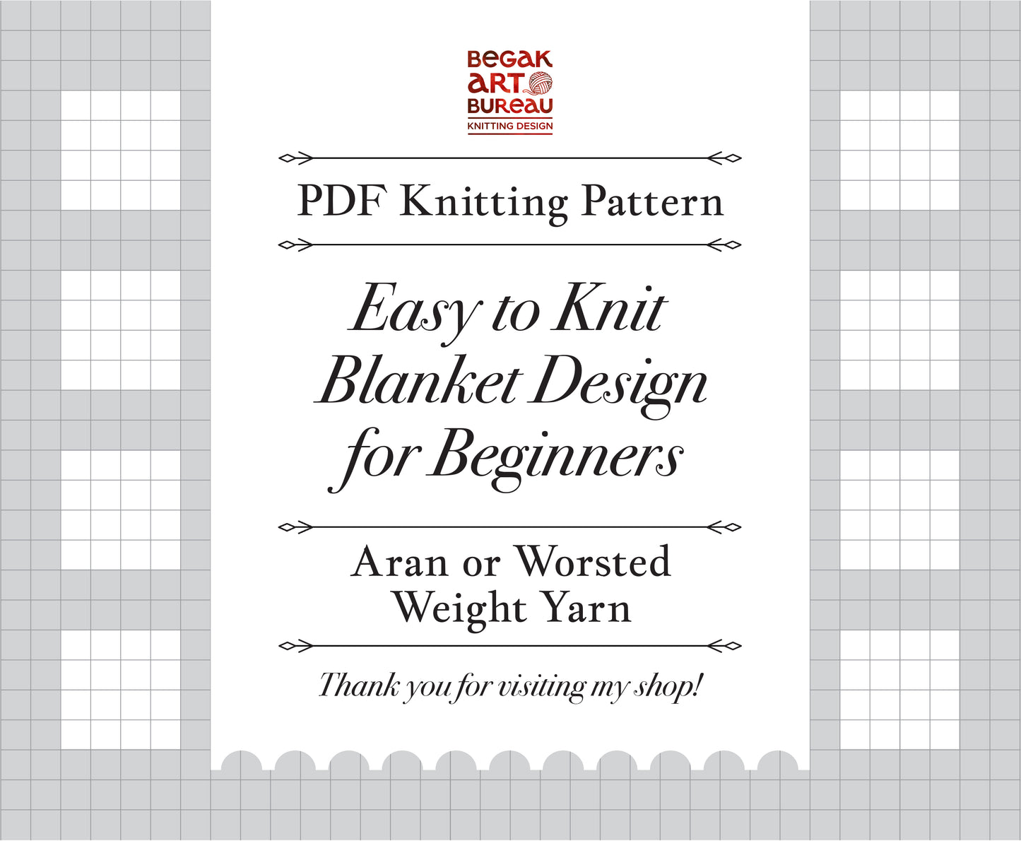 CHARLES Baby Blanket Knitting Pattern