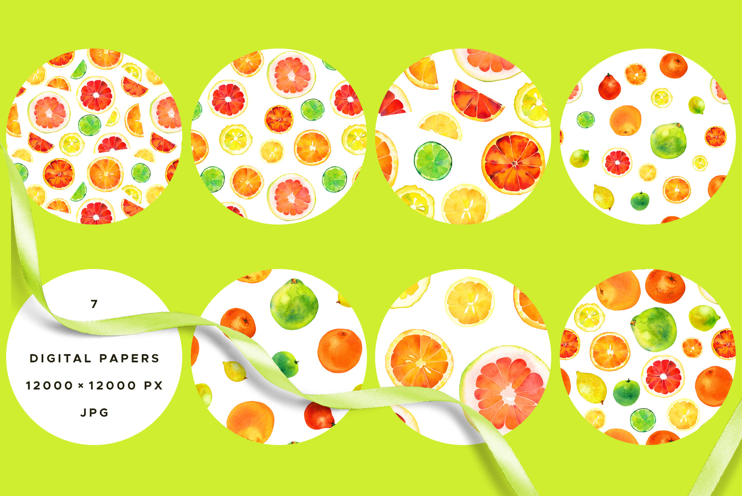 WATERCOLOR CITRUS Graphic Collection