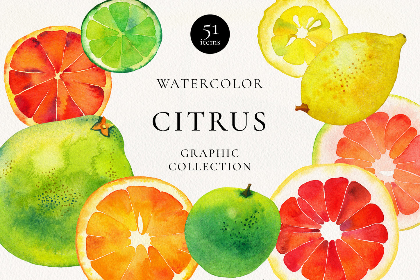 WATERCOLOR CITRUS Graphic Collection