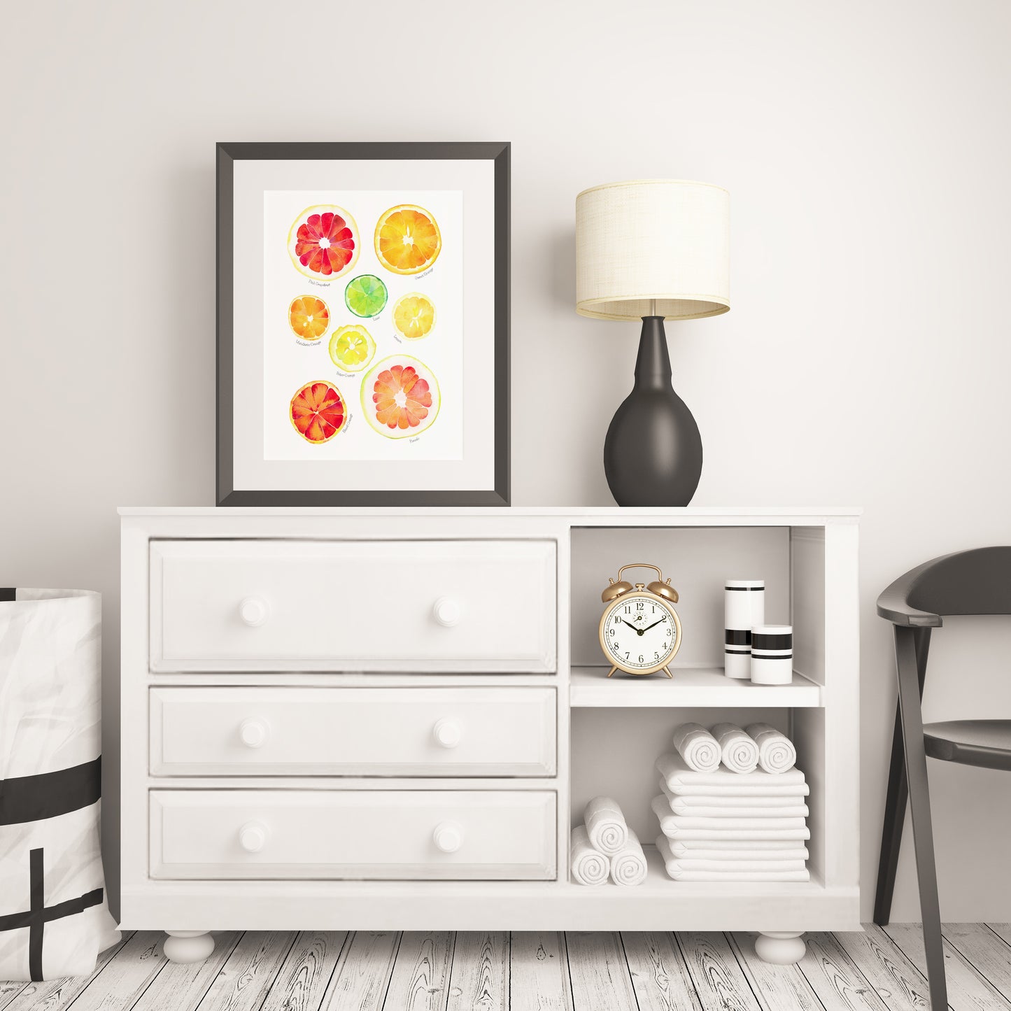 CITRUS FRUITS Watercolor Painting Giclée Print #W17