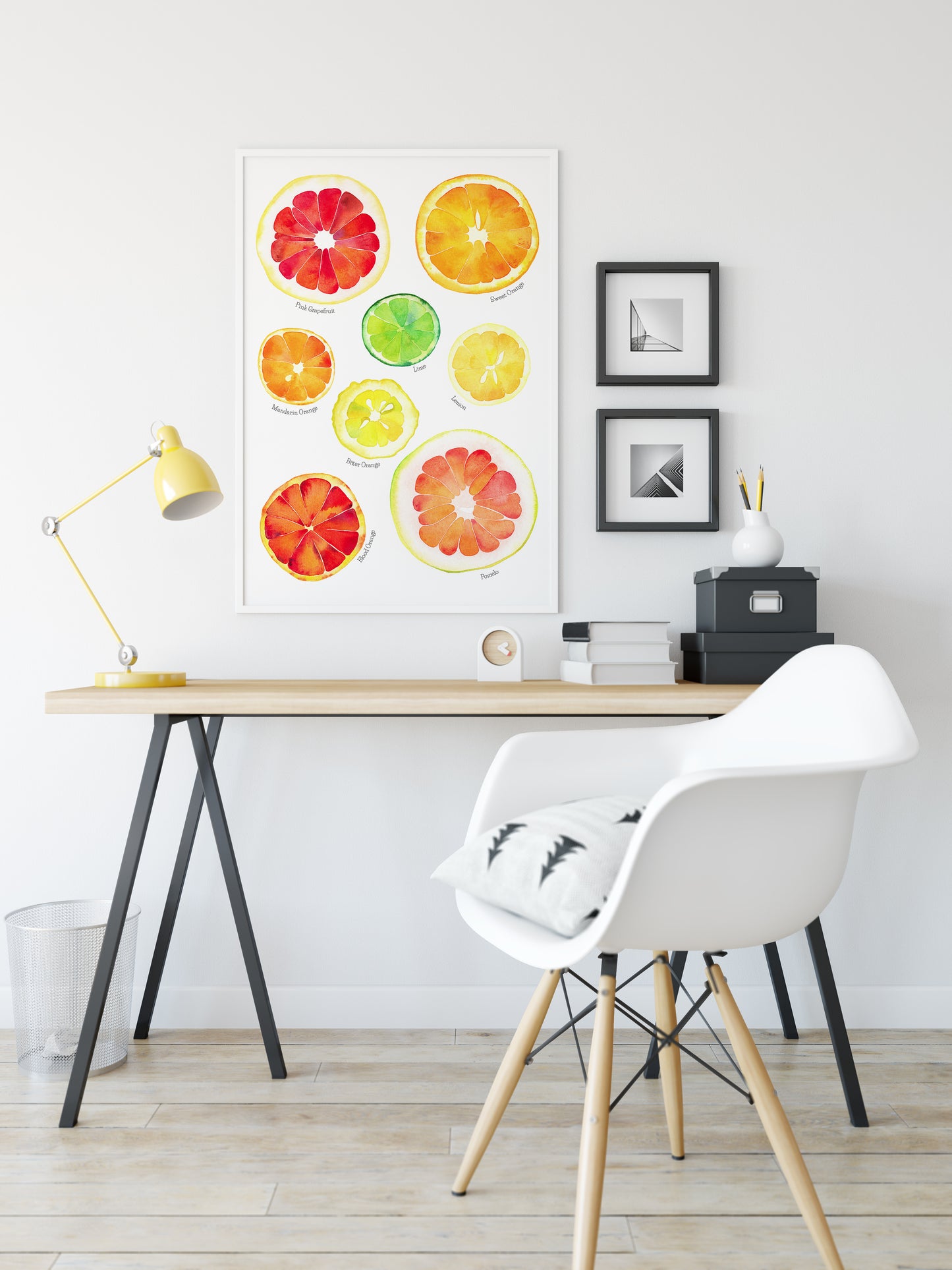 CITRUS FRUITS Watercolor Painting Giclée Print #W17
