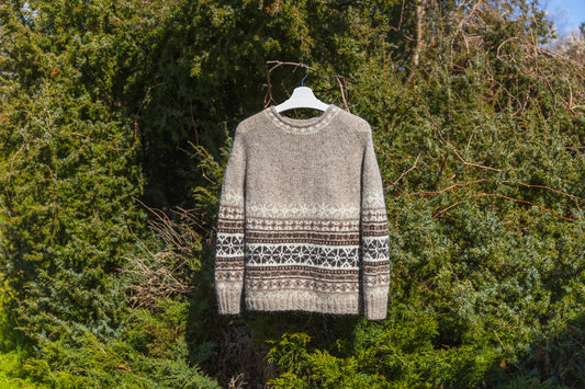 HELGA Hand-Knitted Icelandic Lopapeysa Sweater