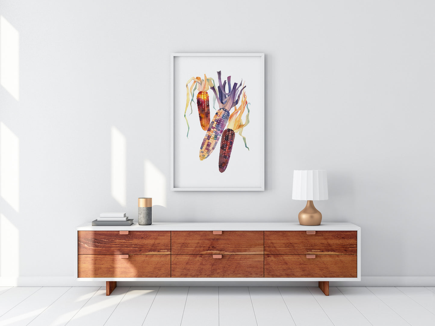 INDIAN CORN Watercolor Painting Giclée Print #W01