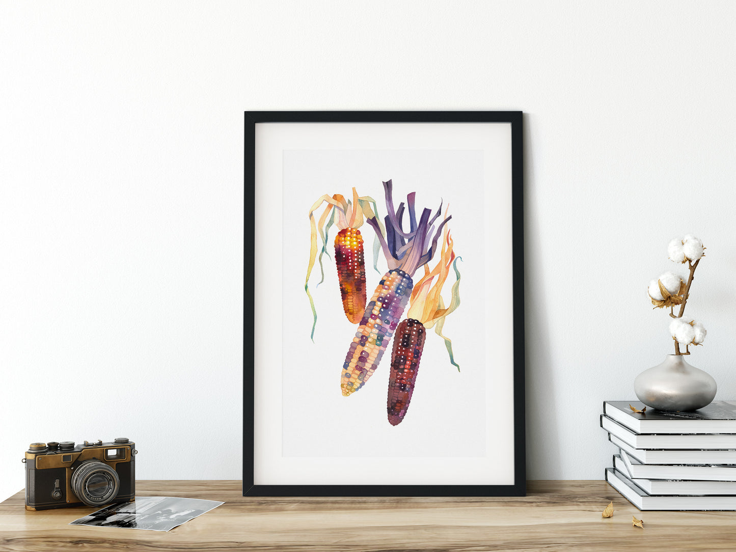 INDIAN CORN Watercolor Painting Giclée Print #W01