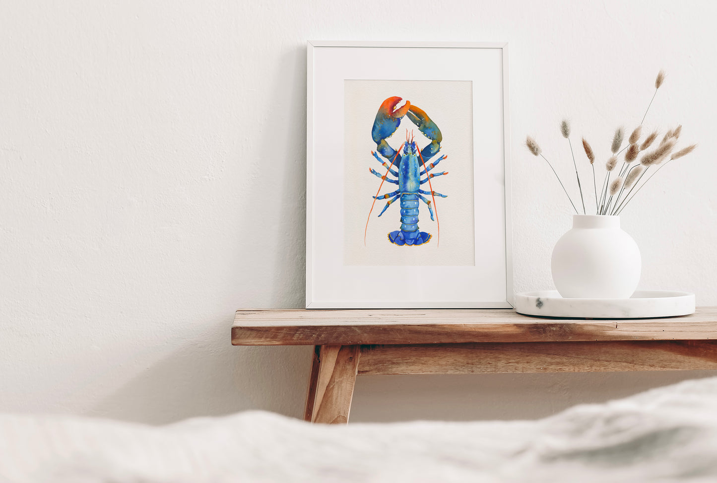 EUROPEAN LOBSTER Watercolor Painting Giclée Print #L07