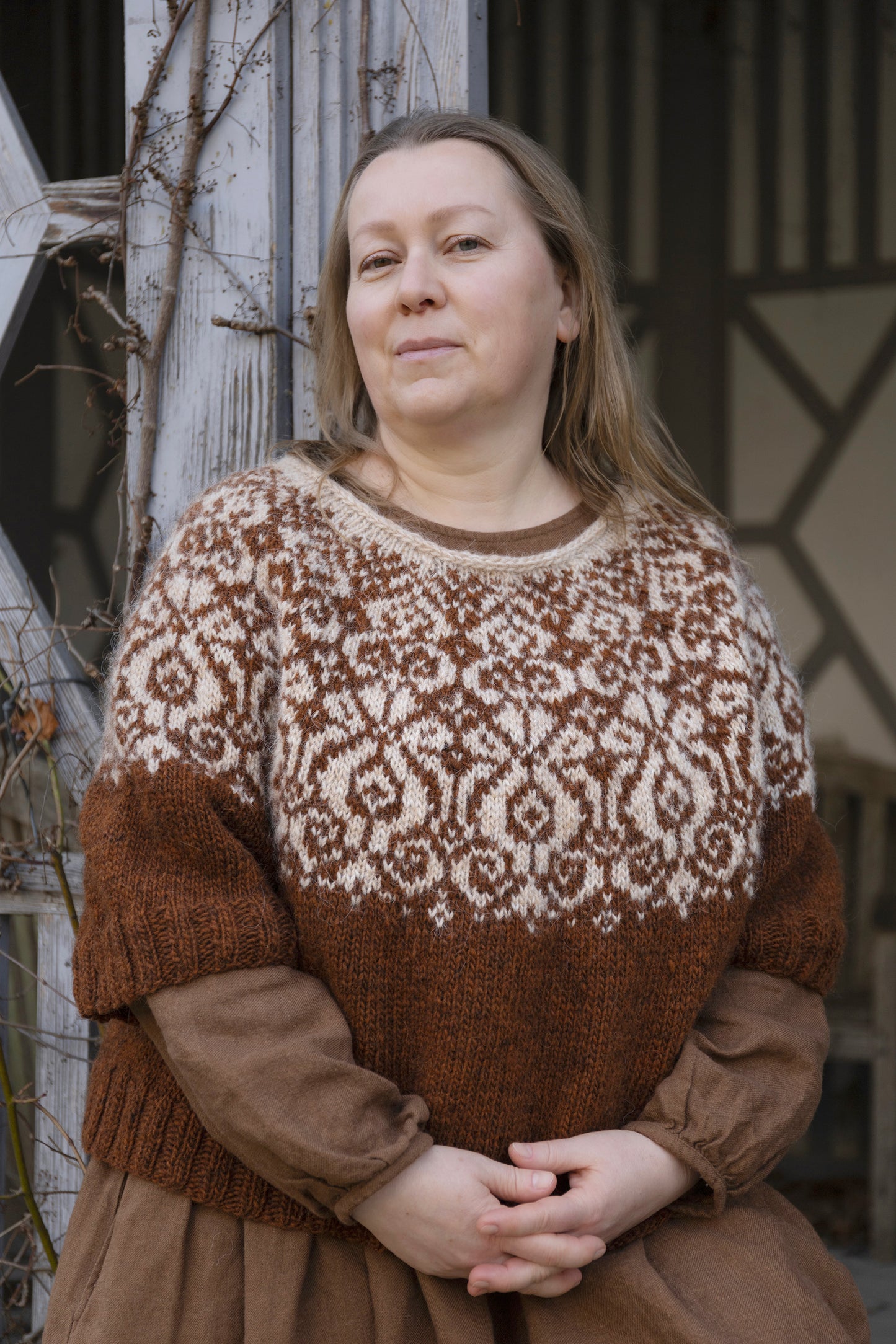 MORA Isländischer Lopapeysa-Pullover, Strickmuster
