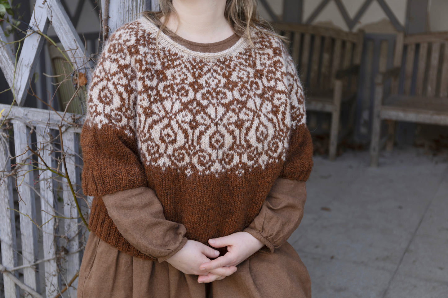 MORA Isländischer Lopapeysa-Pullover, Strickmuster