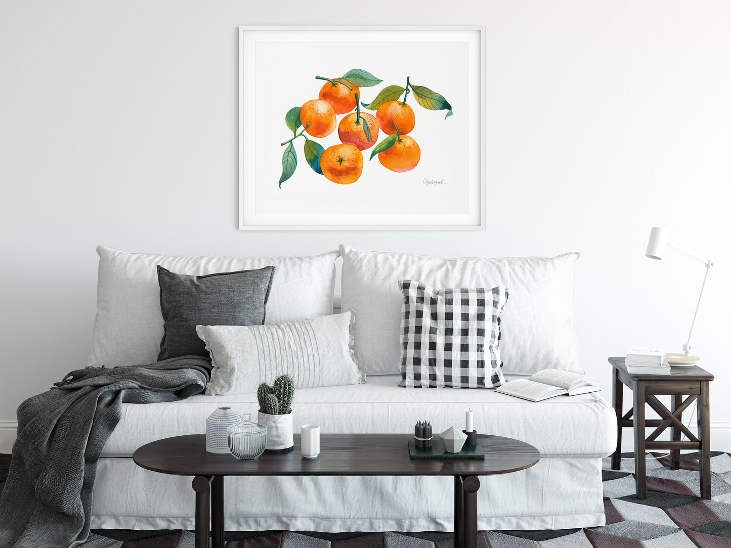 ORANGE MANDARINS Watercolor Painting Giclée Print #W13