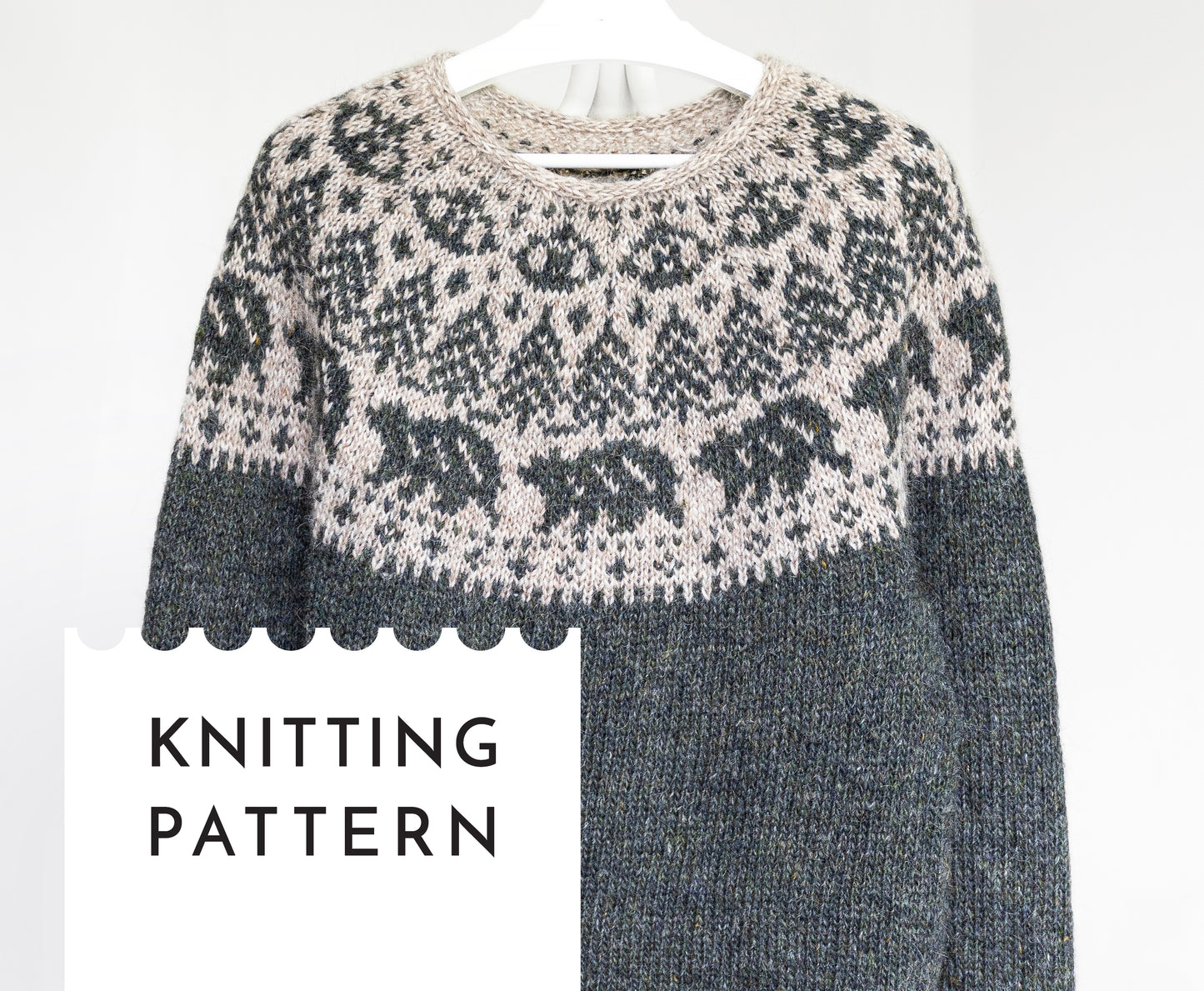 MISHKA THE BEAR Icelandic Lopapeysa Sweater Knitting Pattern