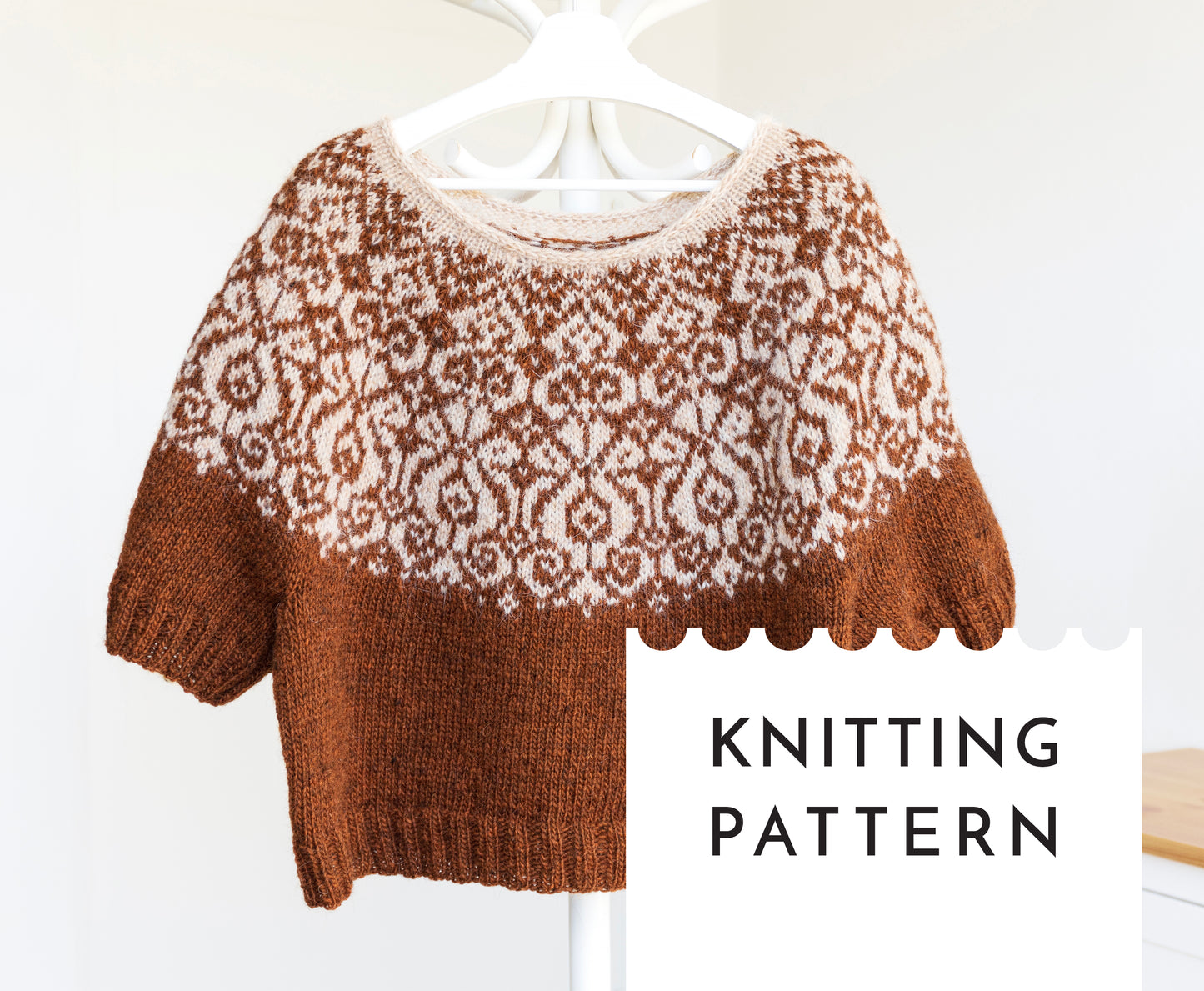 MORA Isländischer Lopapeysa-Pullover, Strickmuster