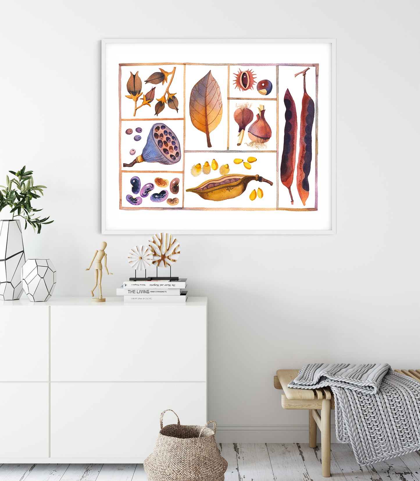 NATURE GIFTS COLLECTION #01 Watercolor Painting Giclée Print
