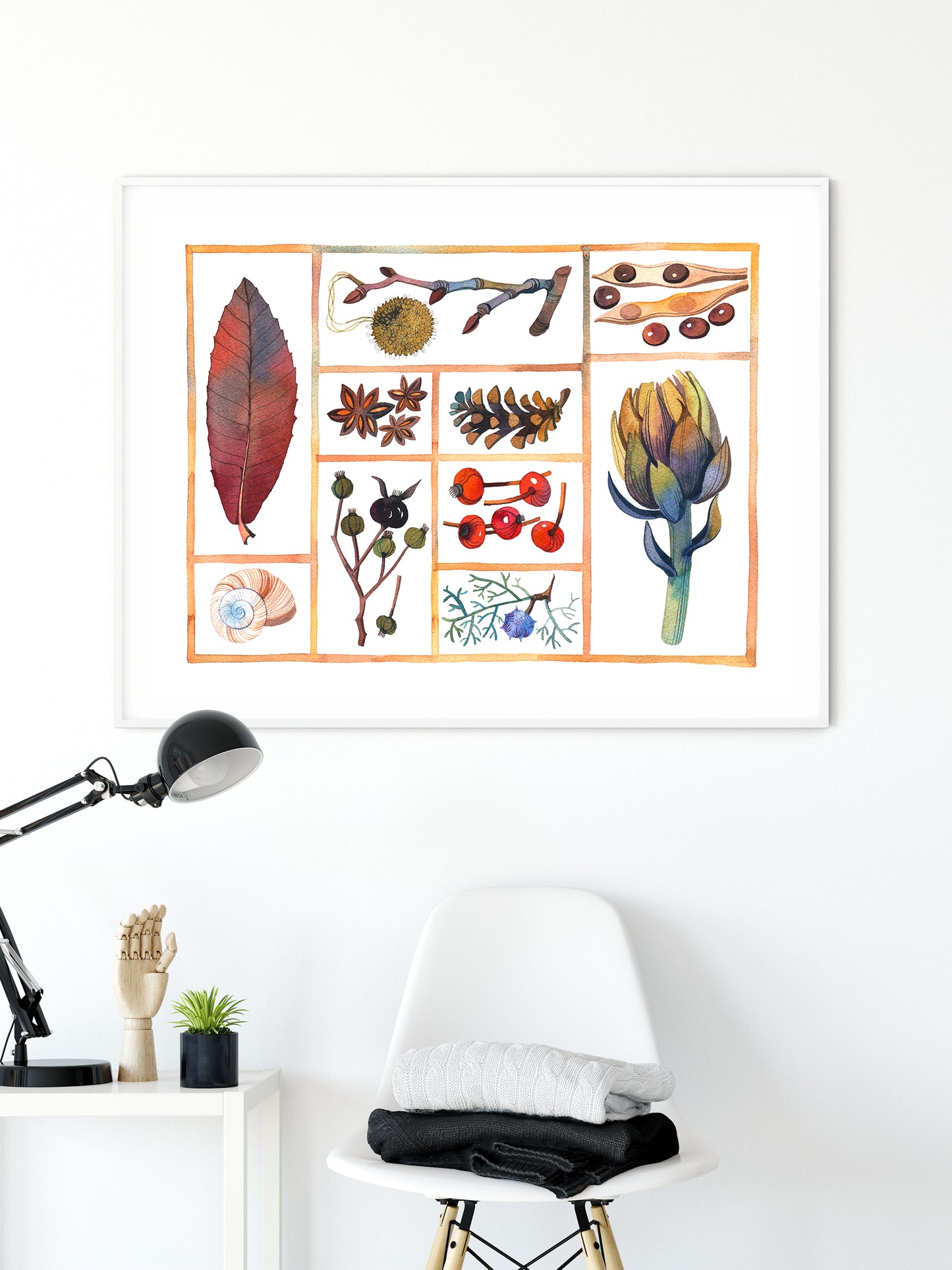 NATURE GIFTS COLLECTION #02 Watercolor Painting Giclée Print