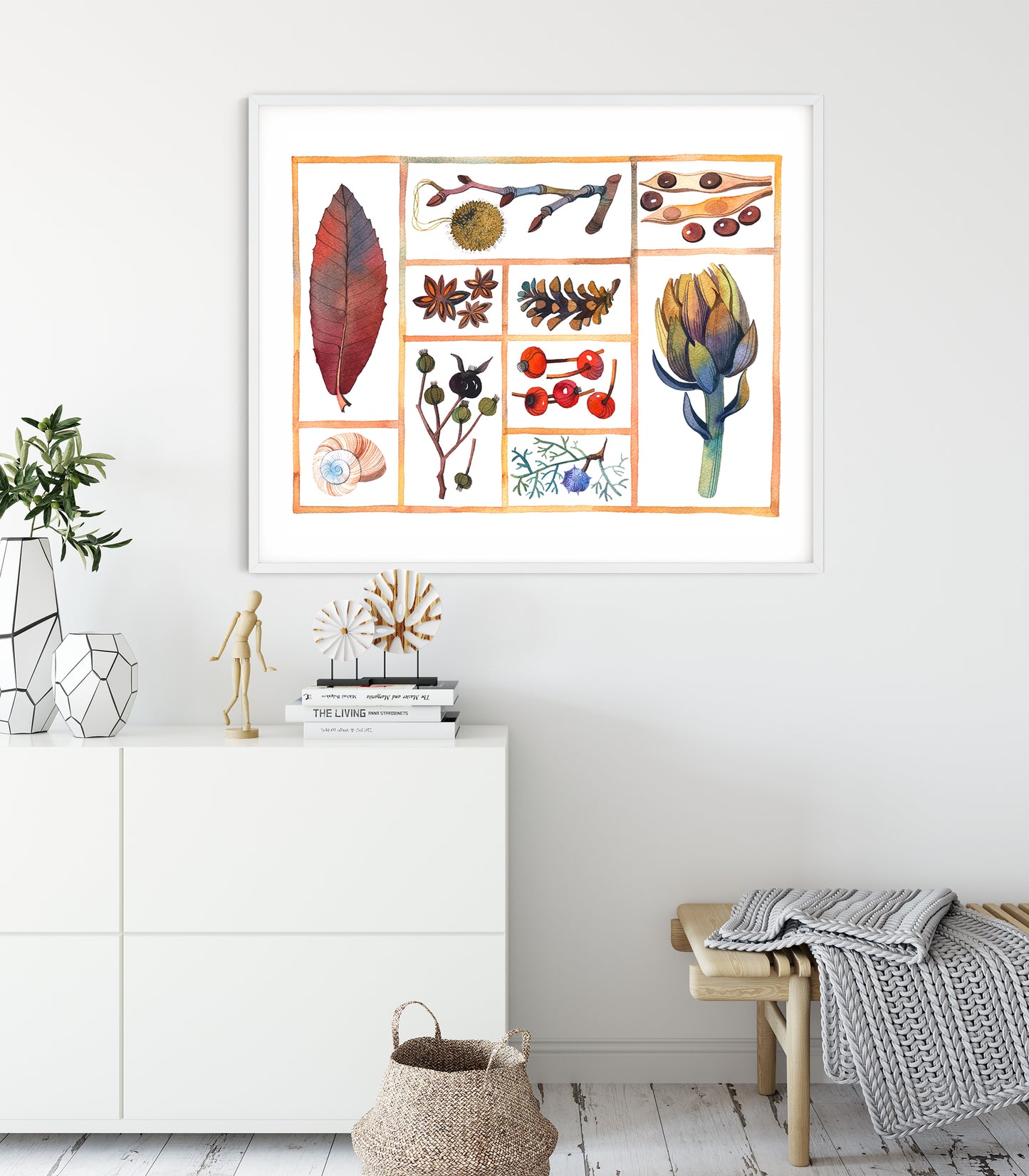 NATURE GIFTS COLLECTION #02 Watercolor Painting Giclée Print