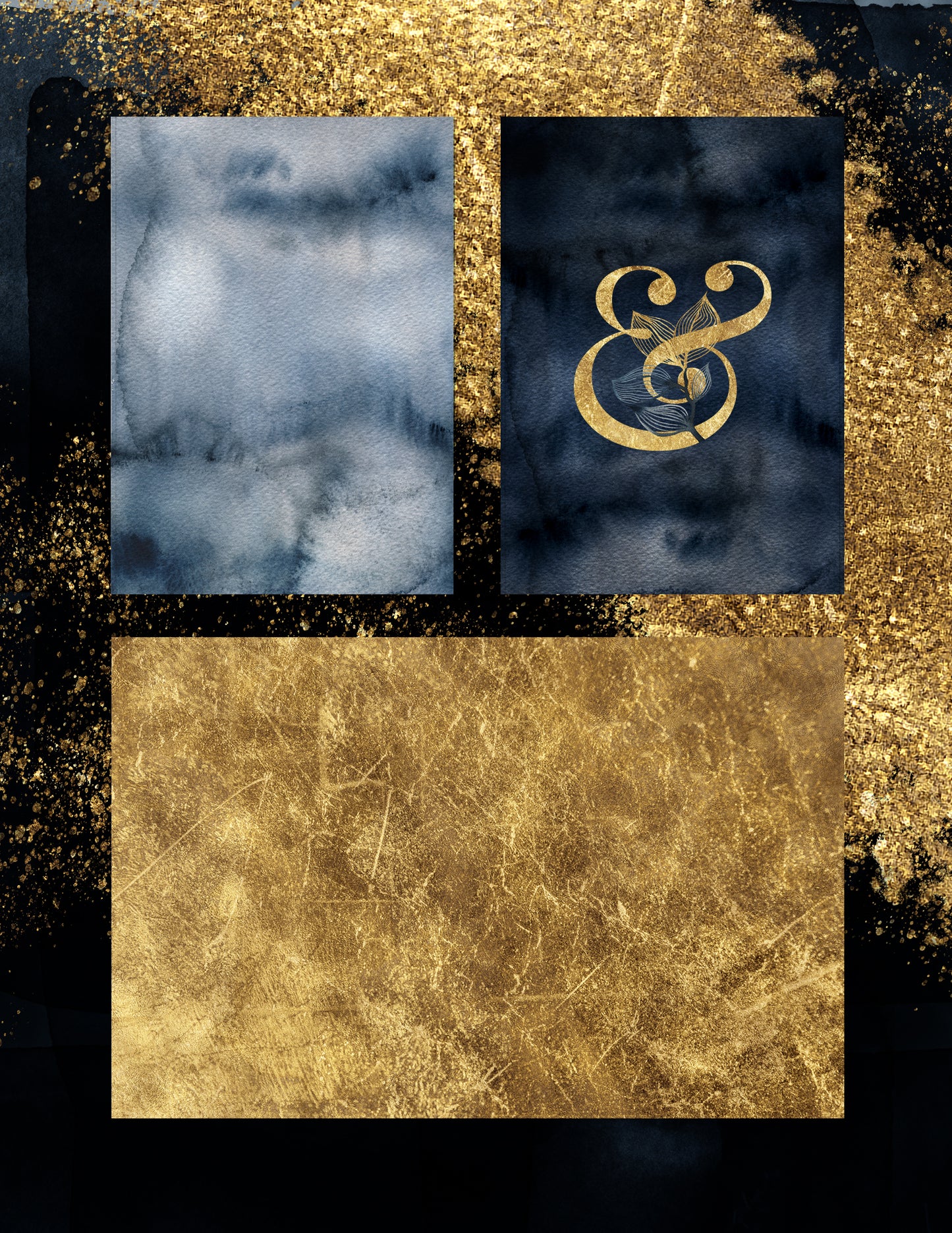 OLA Floral Gold Alphabet