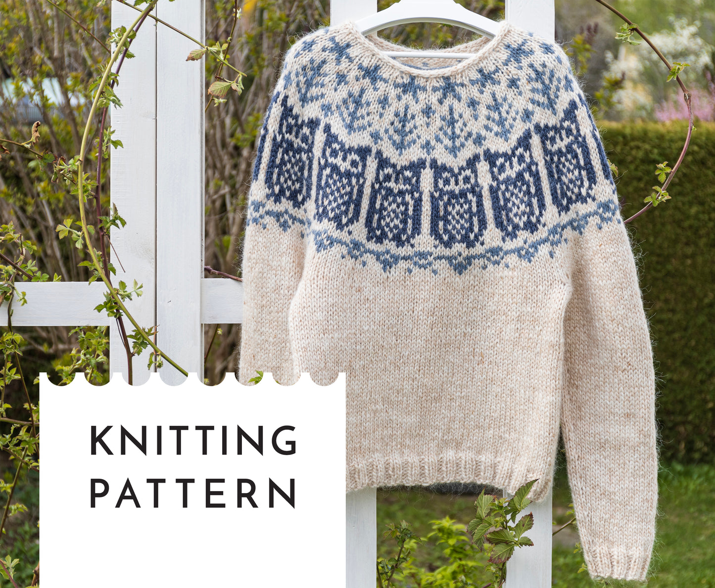 OWL Icelandic Lopapeysa Sweater Knitting Pattern