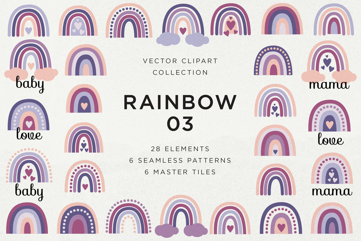 RAINBOW UNICORN Graphics Bundle