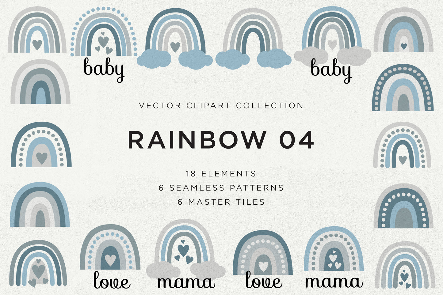 RAINBOW UNICORN Graphics Bundle