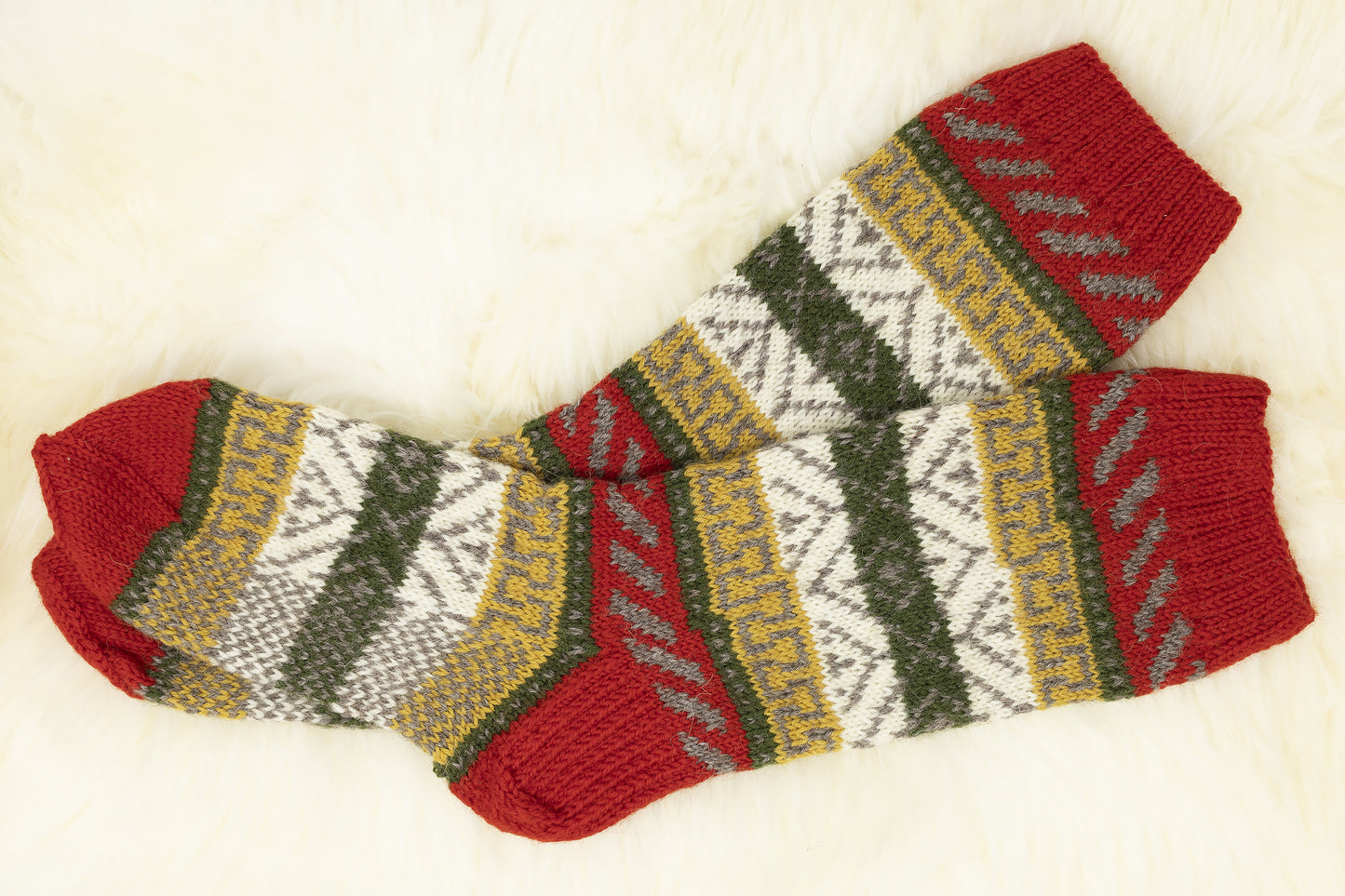 SCHNEEFLOCKEN Handgestrickte Alpaka-Kapuze — Sofort tragbar