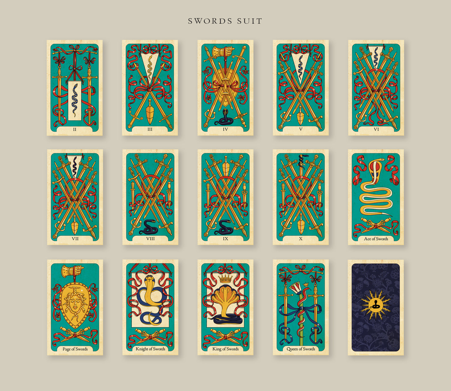 SNAKE TAROT Minor Arcana Deck