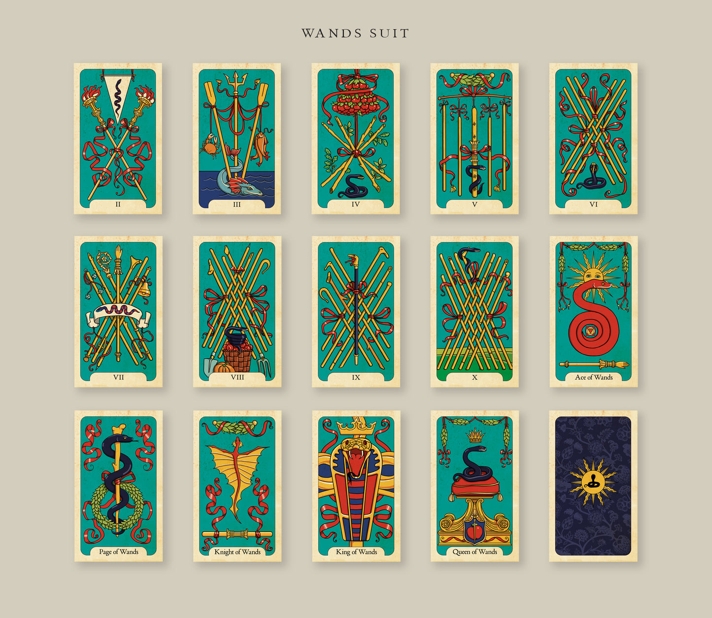 SNAKE TAROT Minor Arcana Deck