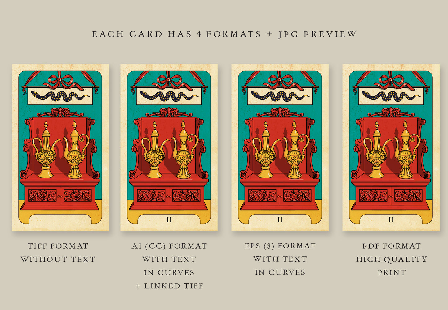 SNAKE TAROT Minor Arcana Deck