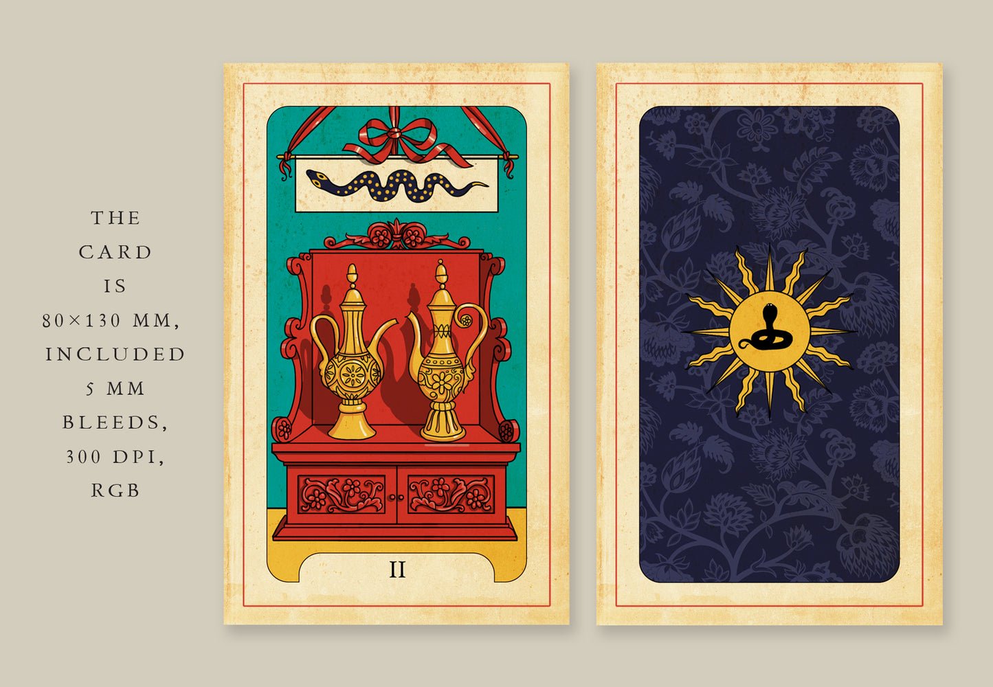 SNAKE TAROT Minor Arcana Deck