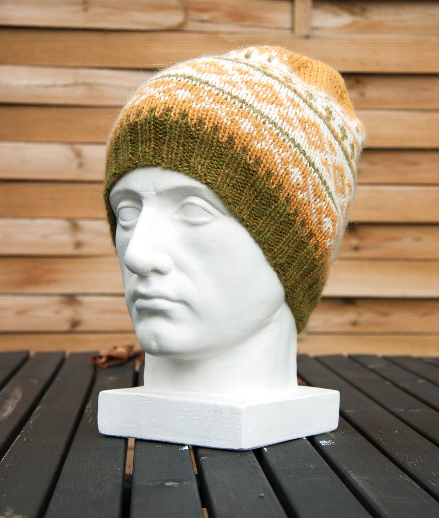 Fair Isle Hand-Knitted Alpaca Hat