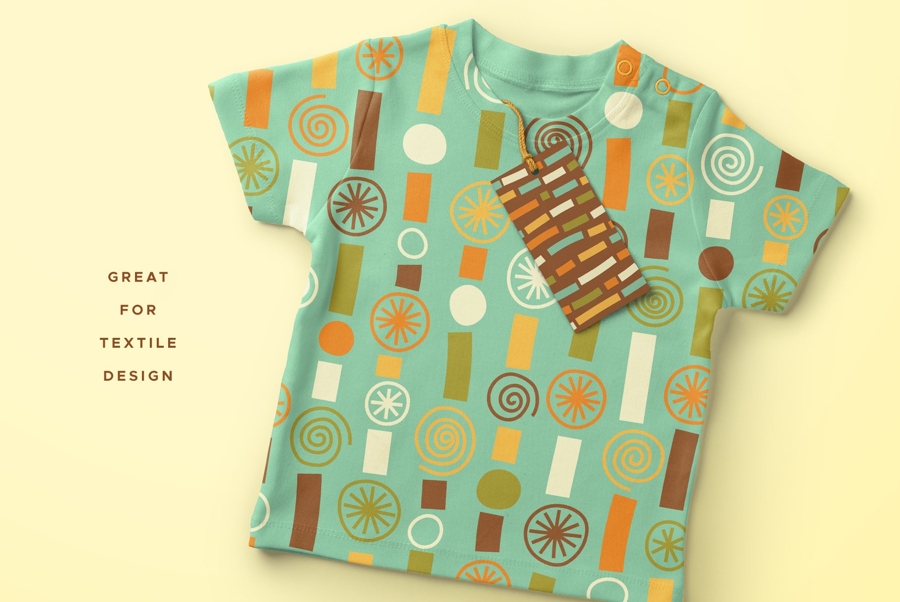 ABSTRACT Vector Pattern Collection on a t-shirt