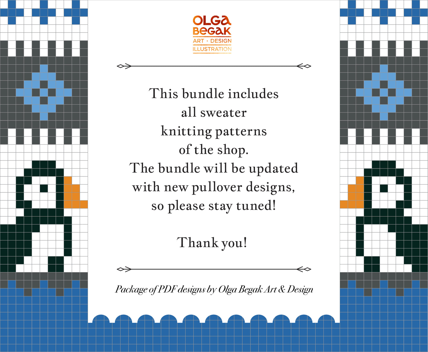 Icelandic Lopapeysa Sweaters Knitting Patterns Bundle — 12 Unique Designs