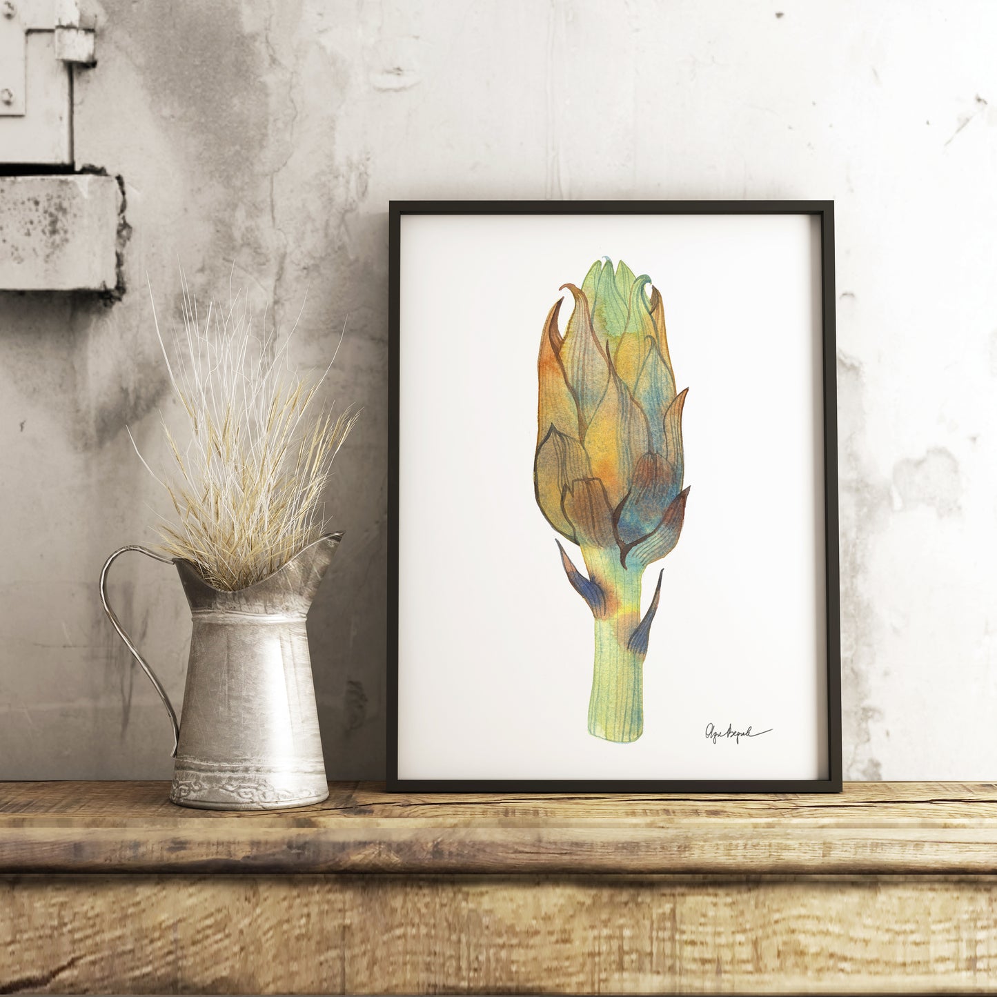 ARTICHOKE Watercolor Painting Giclée Print #W20