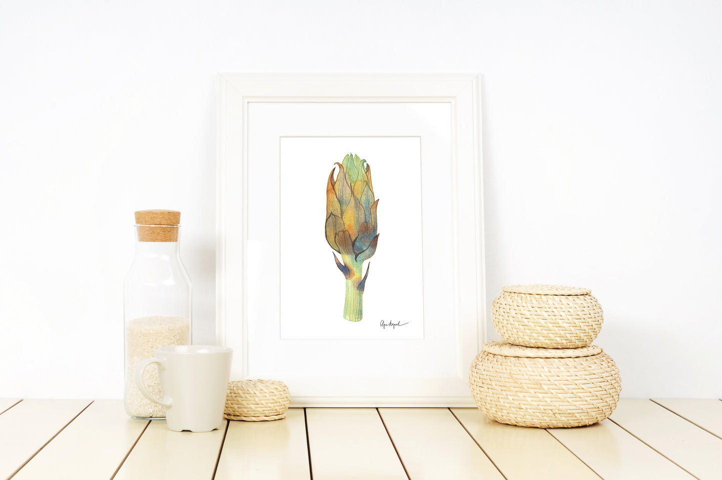 ARTICHOKE Watercolor Painting Giclée Print #W20