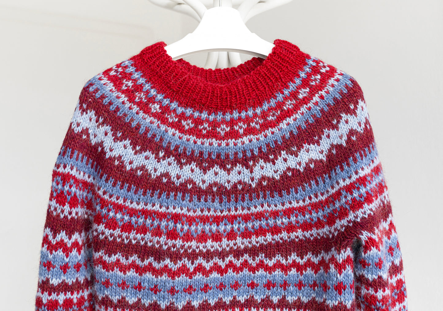 Foss icelandic lopapeysa sweater striped yoke
