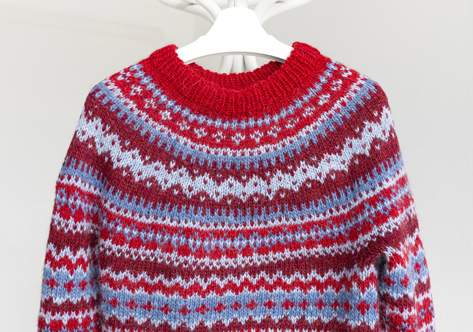 Foss icelandic lopapeysa sweater striped yoke