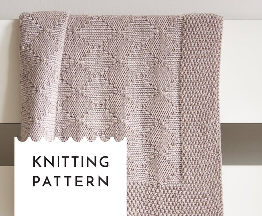 HARLEQUIN Baby Blanket Knitting Pattern in 13 Sizes