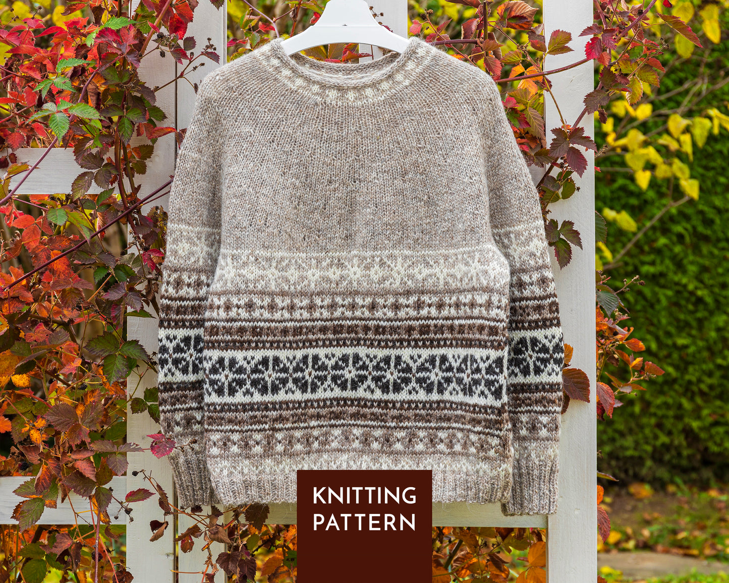 Icelandic Lopapeysa Sweater Knitting Pattern • Helga Blank Yoke Design (PDF)