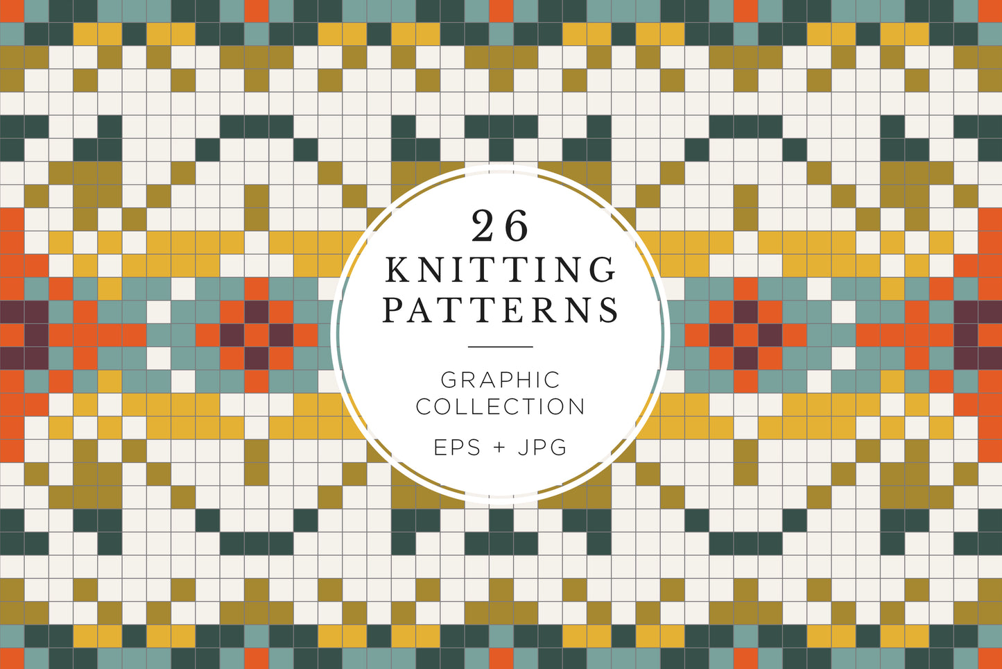26 NORDIC KNITTING PATTERNS Graphic Collection