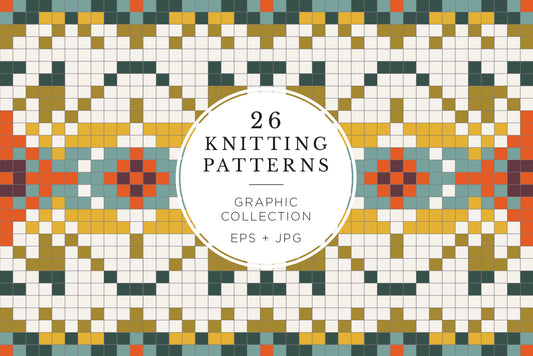 26 NORDIC KNITTING PATTERNS Graphic Collection