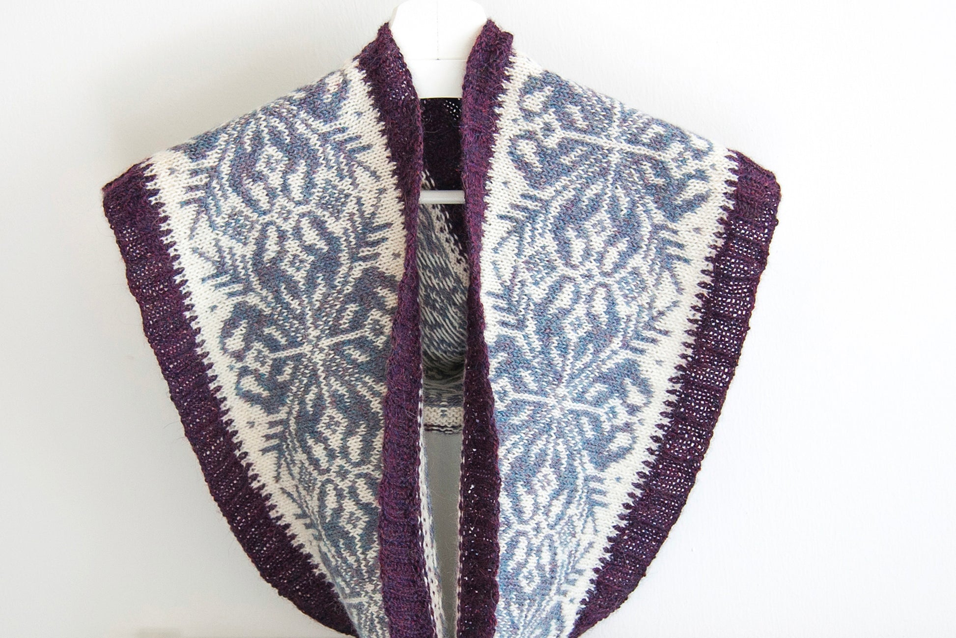fair isle knitted cowl