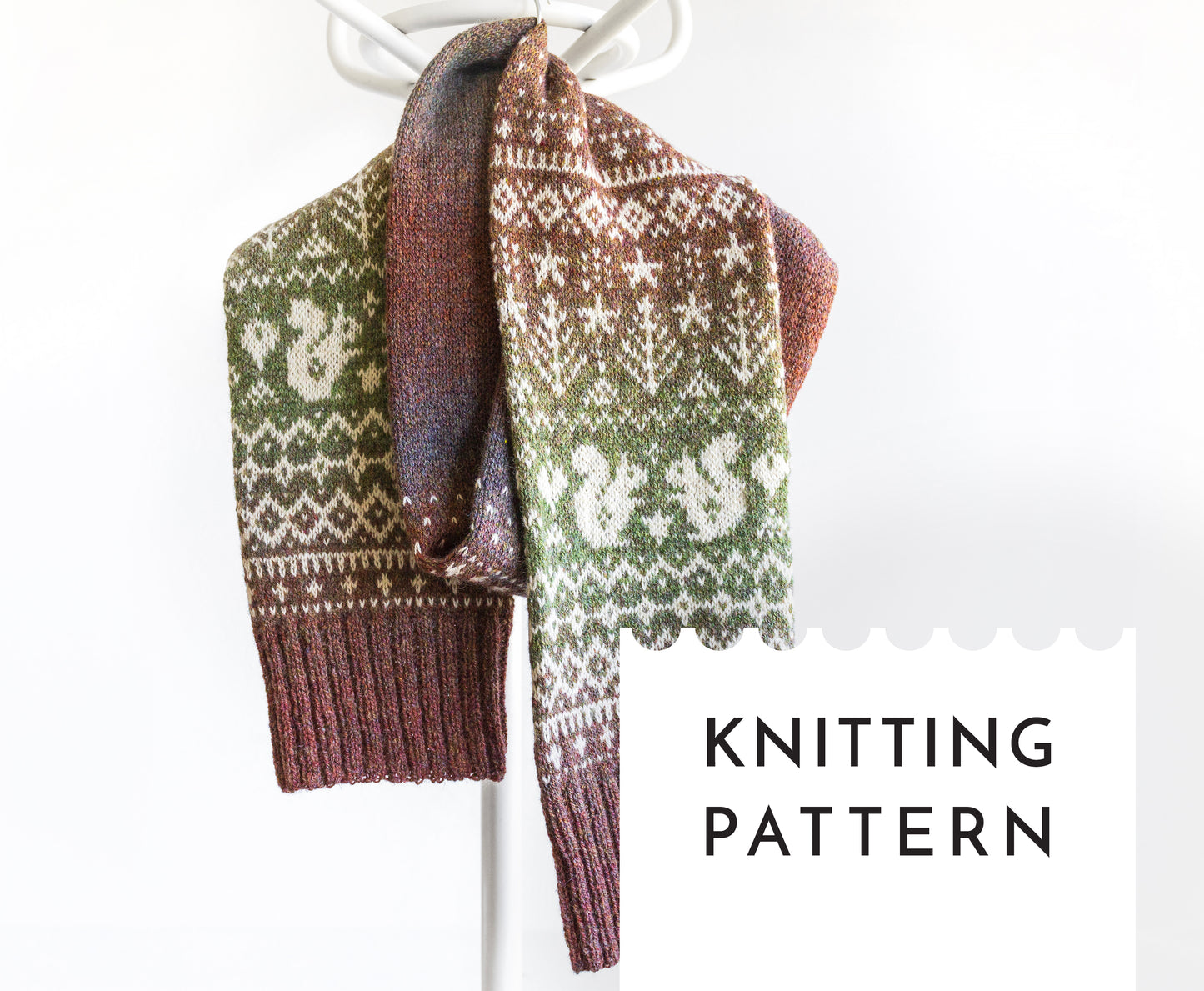 Fair Isle Scarves & Cowls Knitting Patterns Bundle • 7 Unique Nordic Designs