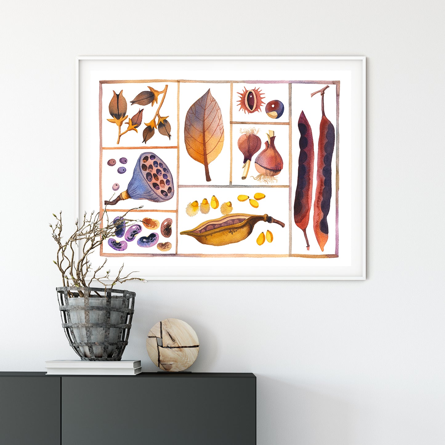 NATURE GIFTS COLLECTION #01 Watercolor Painting Giclée Print