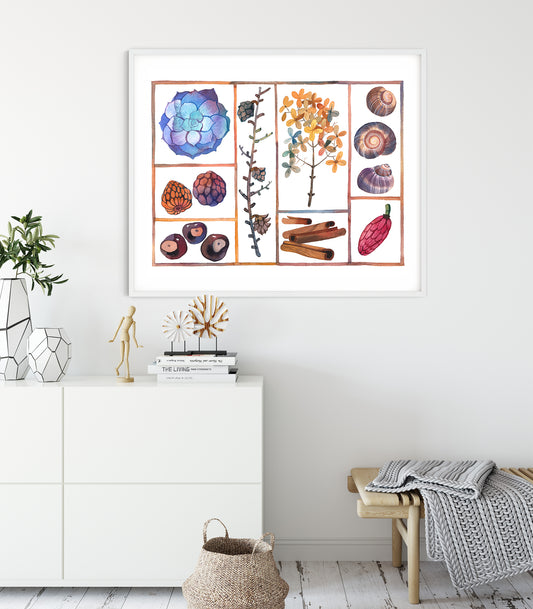 NATURE GIFTS COLLECTION #03 Watercolor Painting Giclée Print