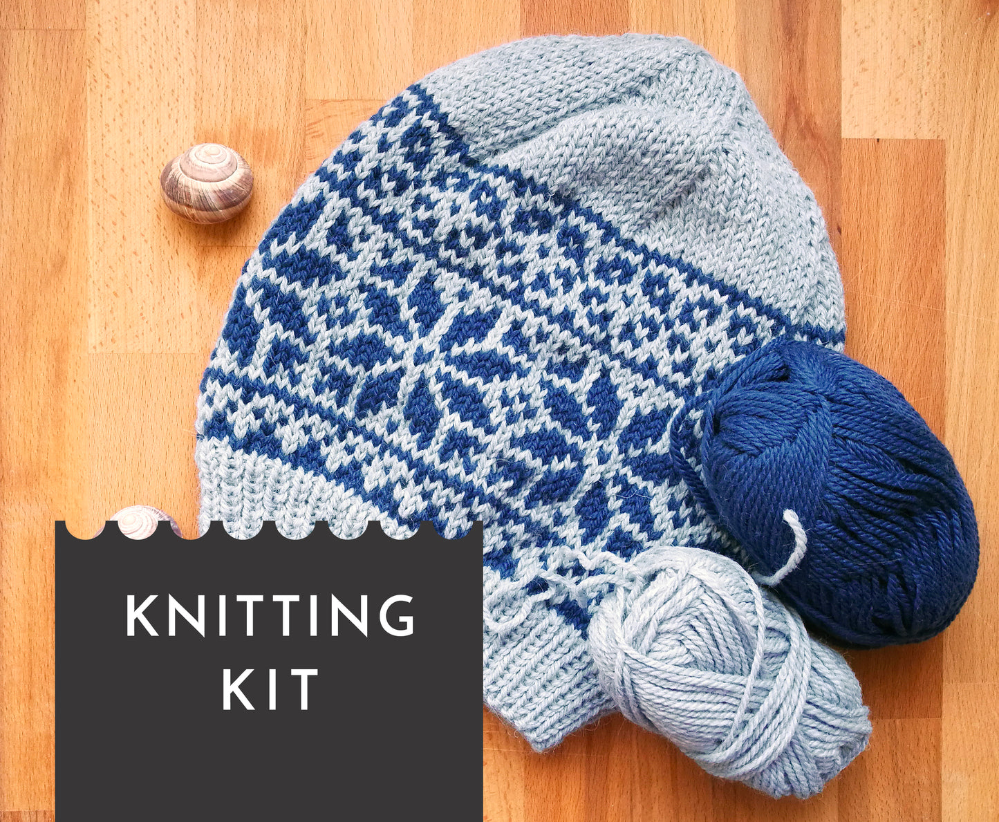 NORDIC STARS Fair Isle Hat DIY Knitting Kit