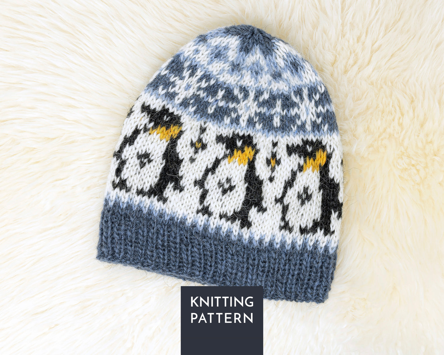 Strickmuster für PINGUIN-Mütze