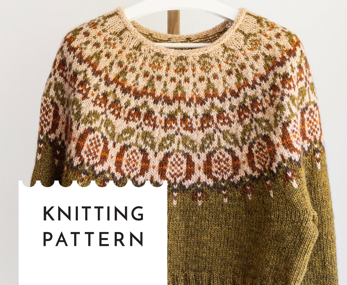 Icelandic Lopapeysa Sweater Knitting Pattern — Pomegranate Yoke Design PDF