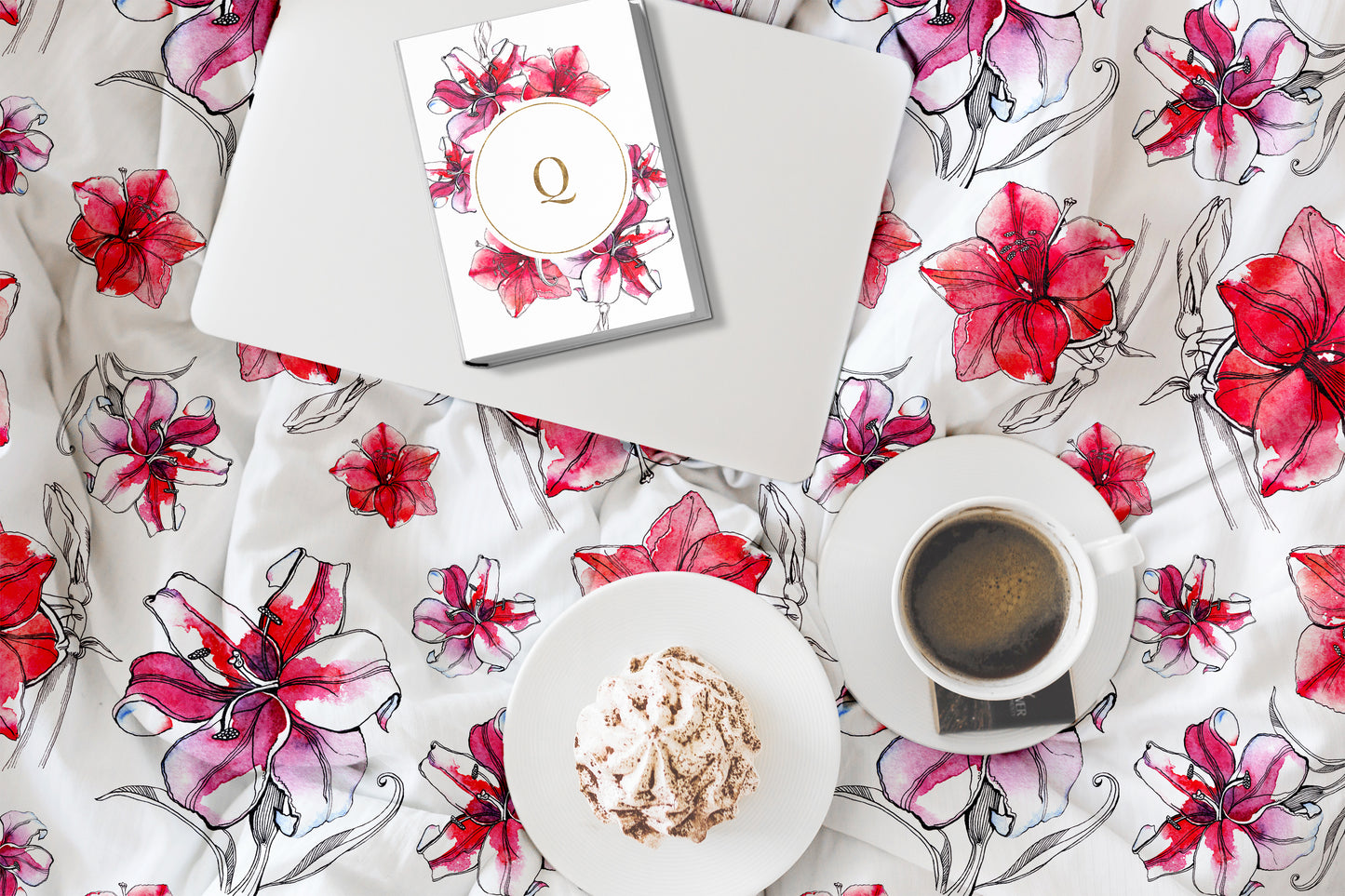 WATERCOLOR RED LILY Graphic Collection