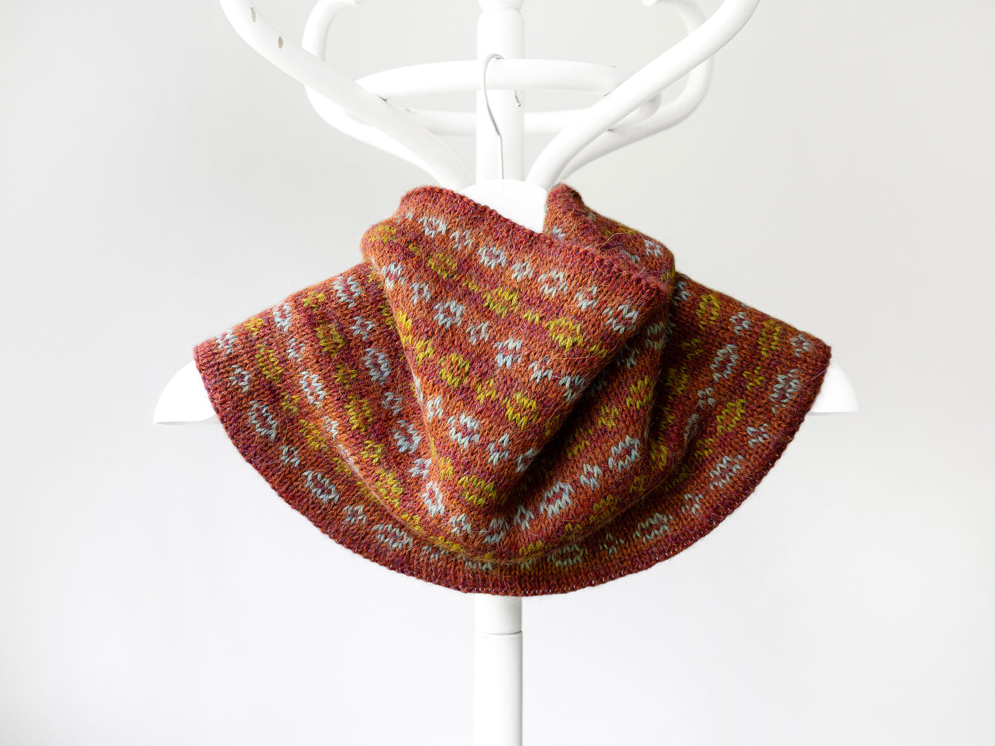 Fair Isle Reversible Cowl Knitting Pattern • Stortorget Neck Warmer (PDF)
